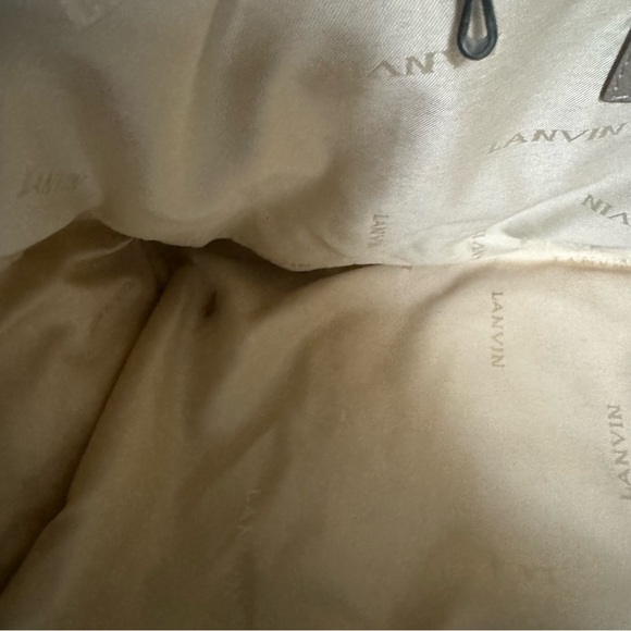 Lanvin Patent Taupe Carry All Handbag with Silver Hardware - Picture 9 of 16